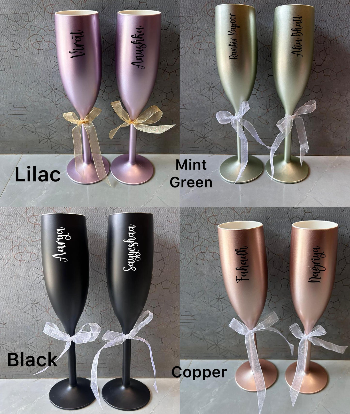 Make It Personal – Custom Champagne Glass Set