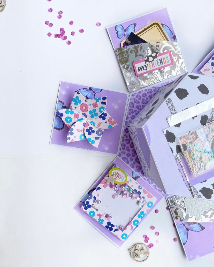 Purple Tower Hexagon Box