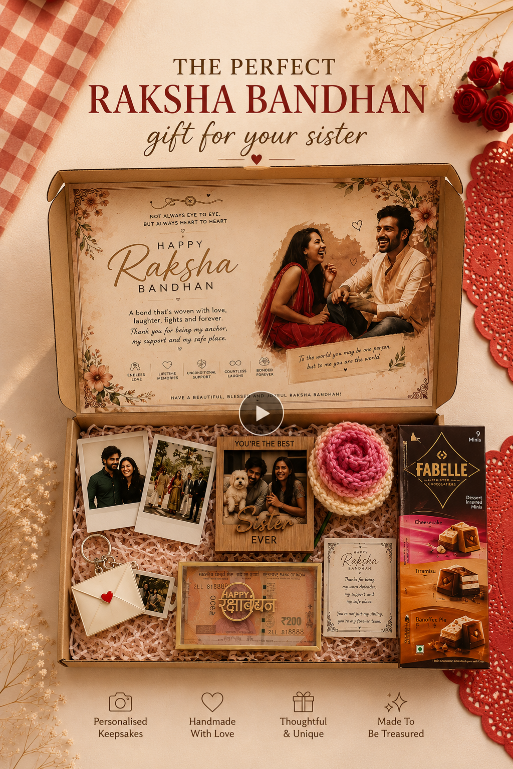 Personalized Rakhi Hamper for Sister
