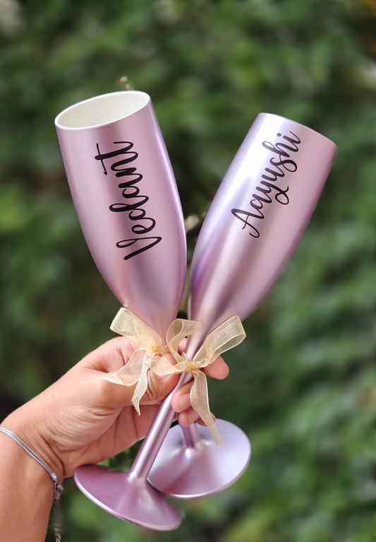 Make It Personal – Custom Champagne Glass Set