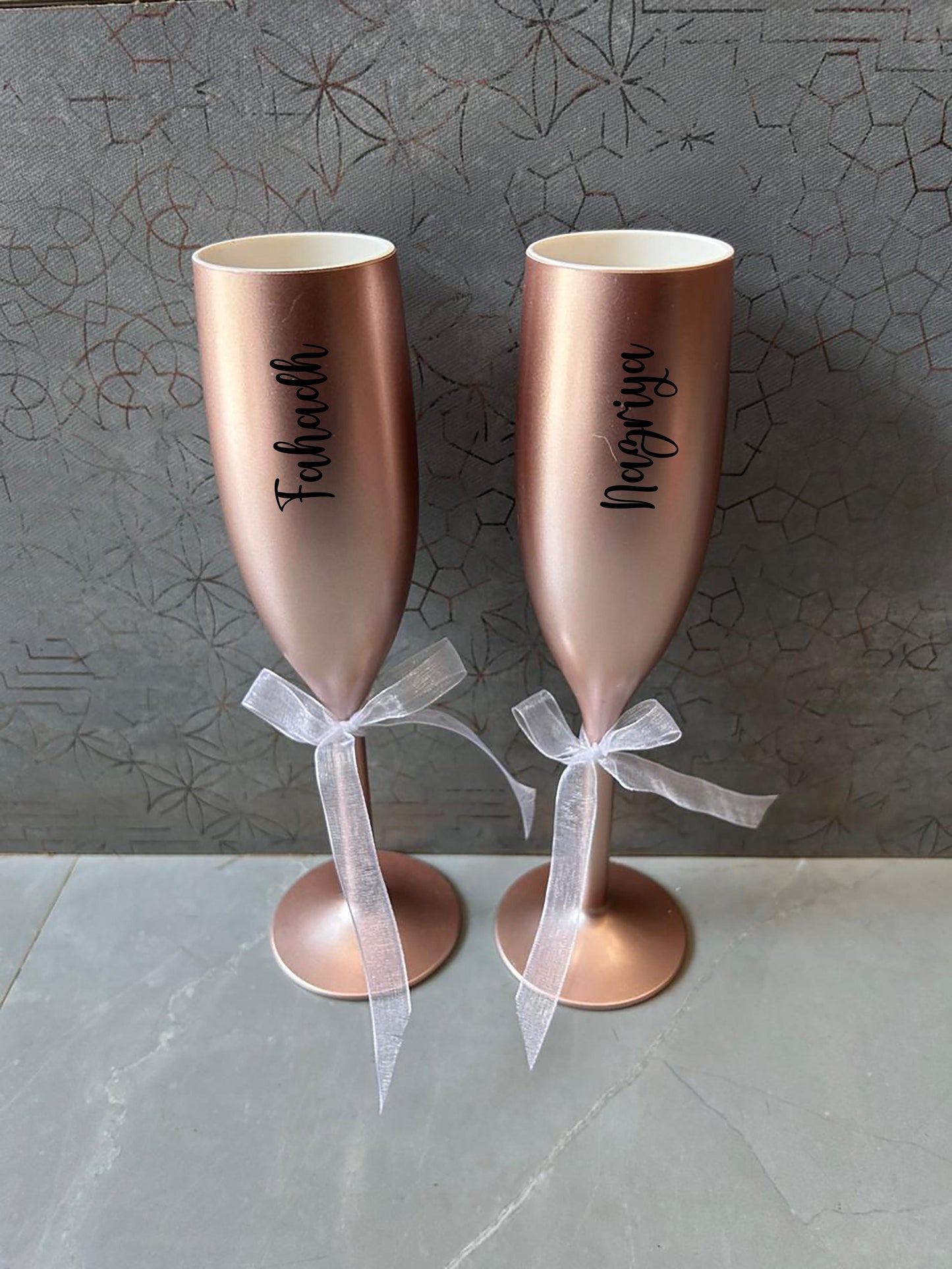 Make It Personal – Custom Champagne Glass Set
