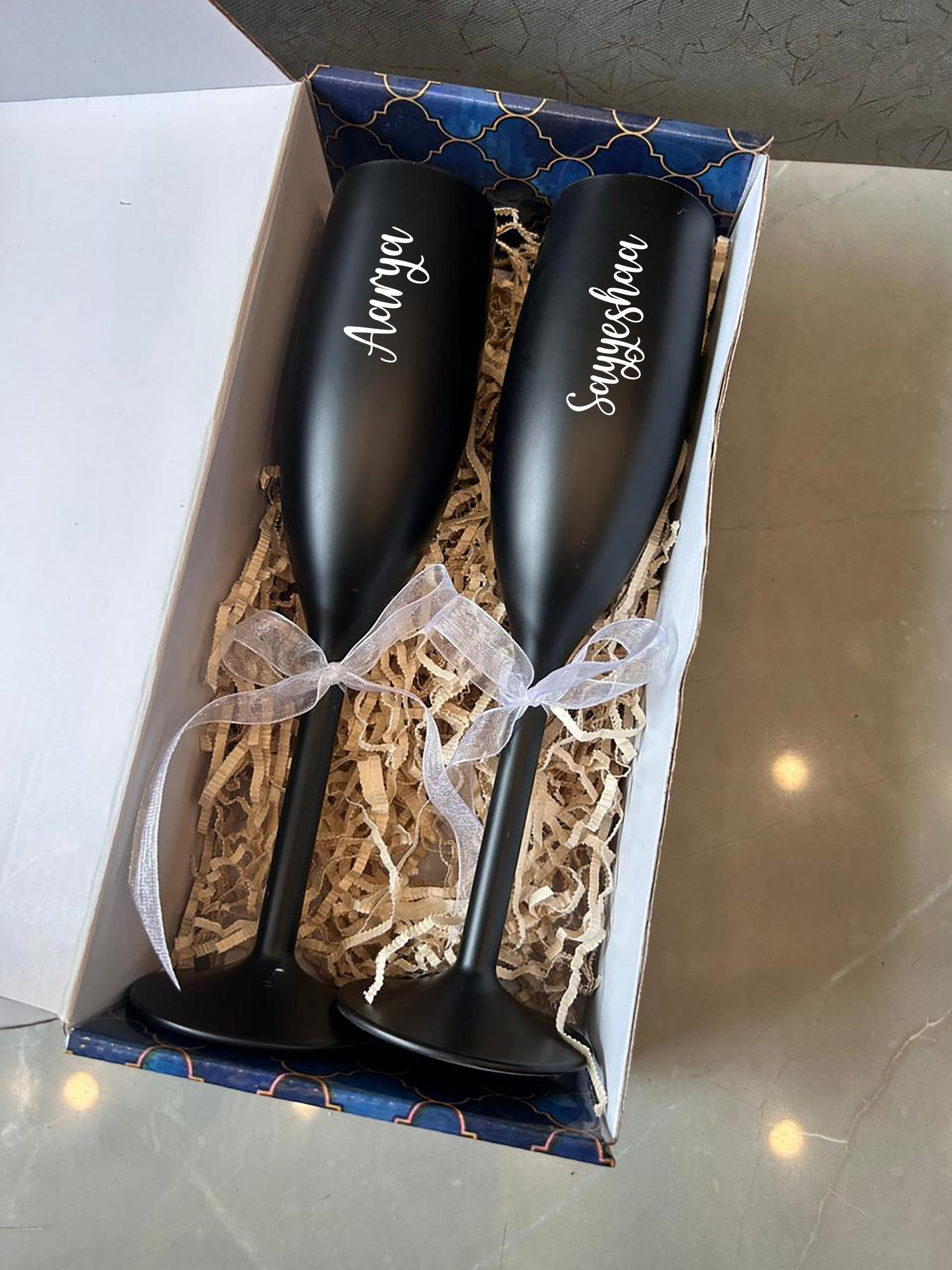 Make It Personal – Custom Champagne Glass Set